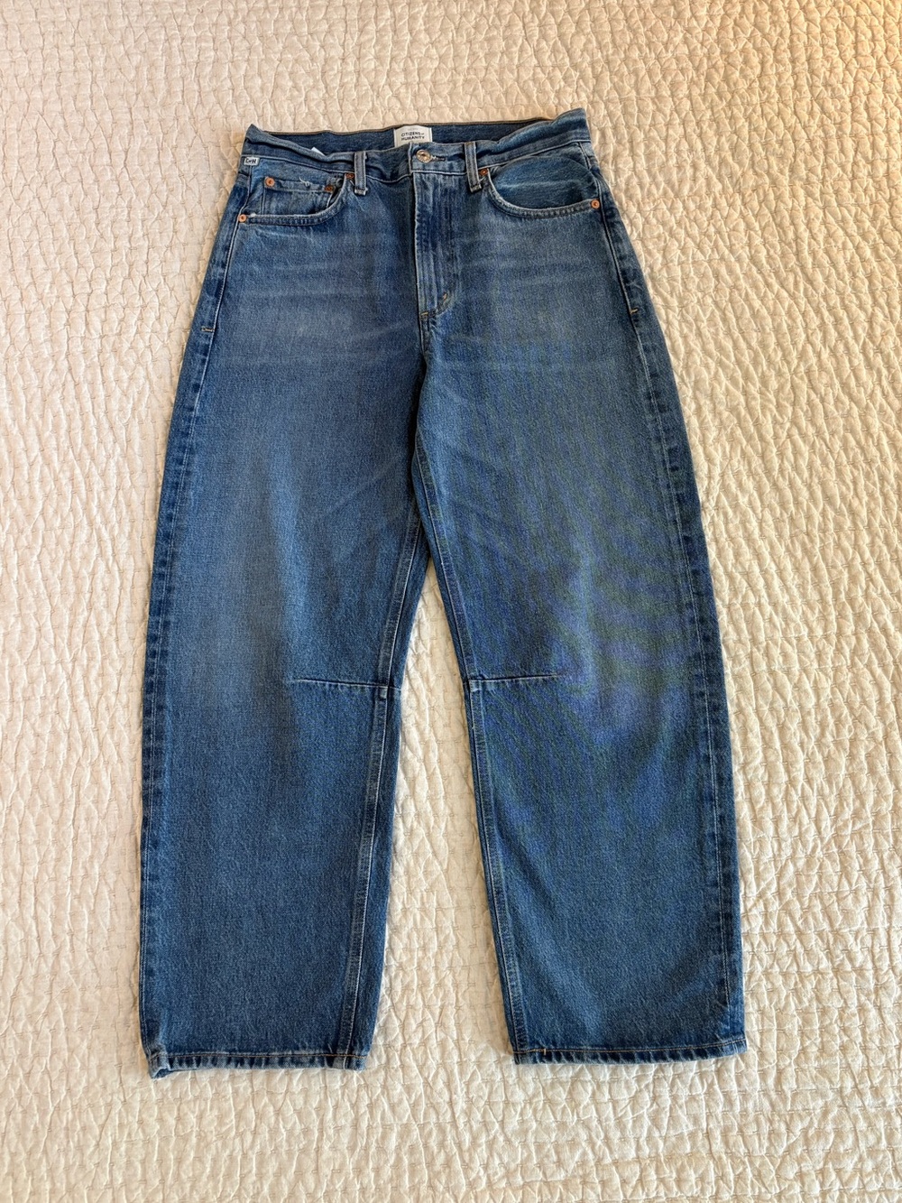 Citizens Of Humanity Relaxed Barrel Blue Denim Jeans